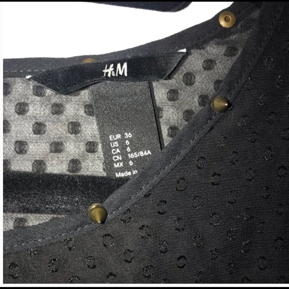 H&M Black Peplum Blouse - Picture 4 of 4